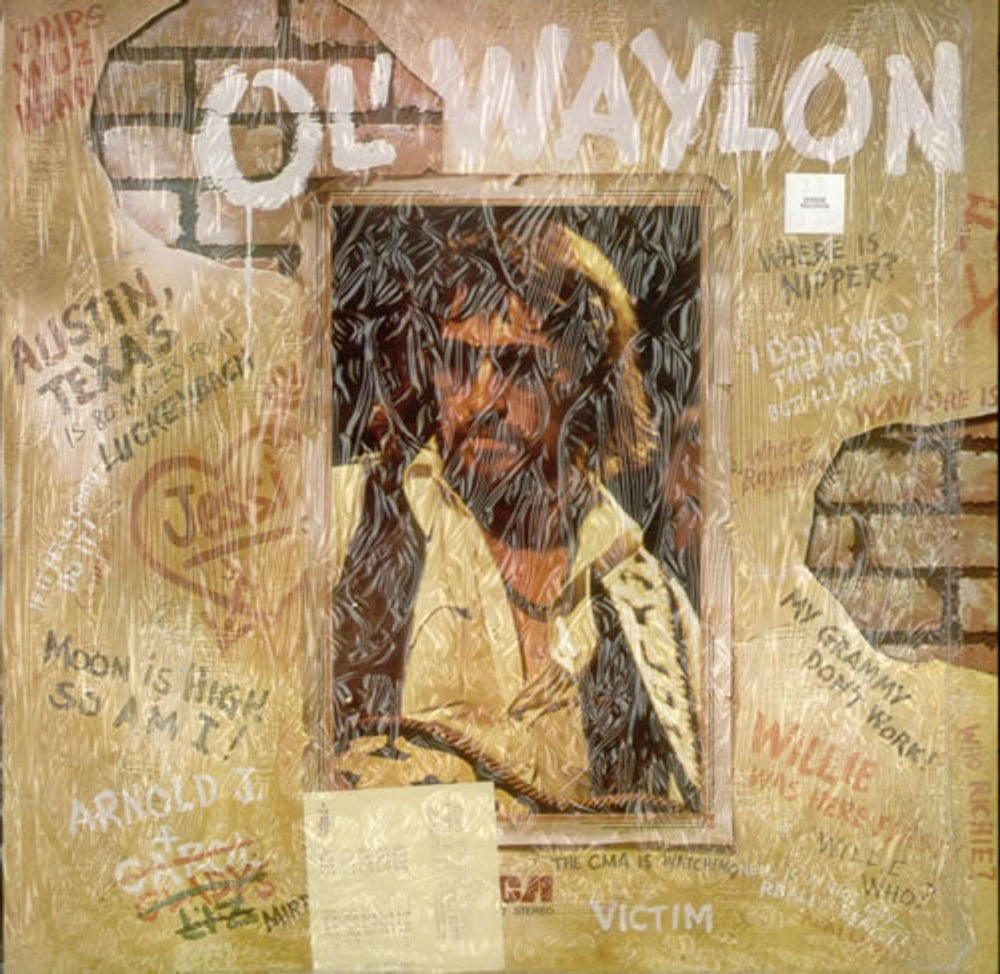 Waylon Jennings Ol' Waylon UK vinyl LP album (LP record) PL12317