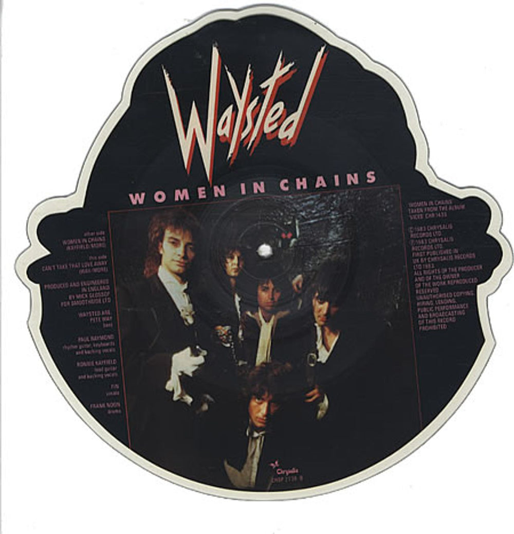 Waysted Women In Chains UK shaped picture disc (picture disc vinyl record) WTDSHWO333125