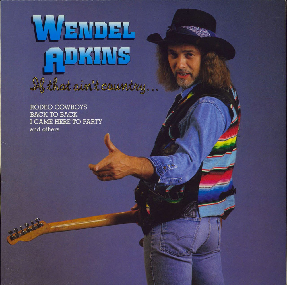 Wendel Adkins If That Ain't Country... Swedish vinyl LP album (LP record) MILL5027