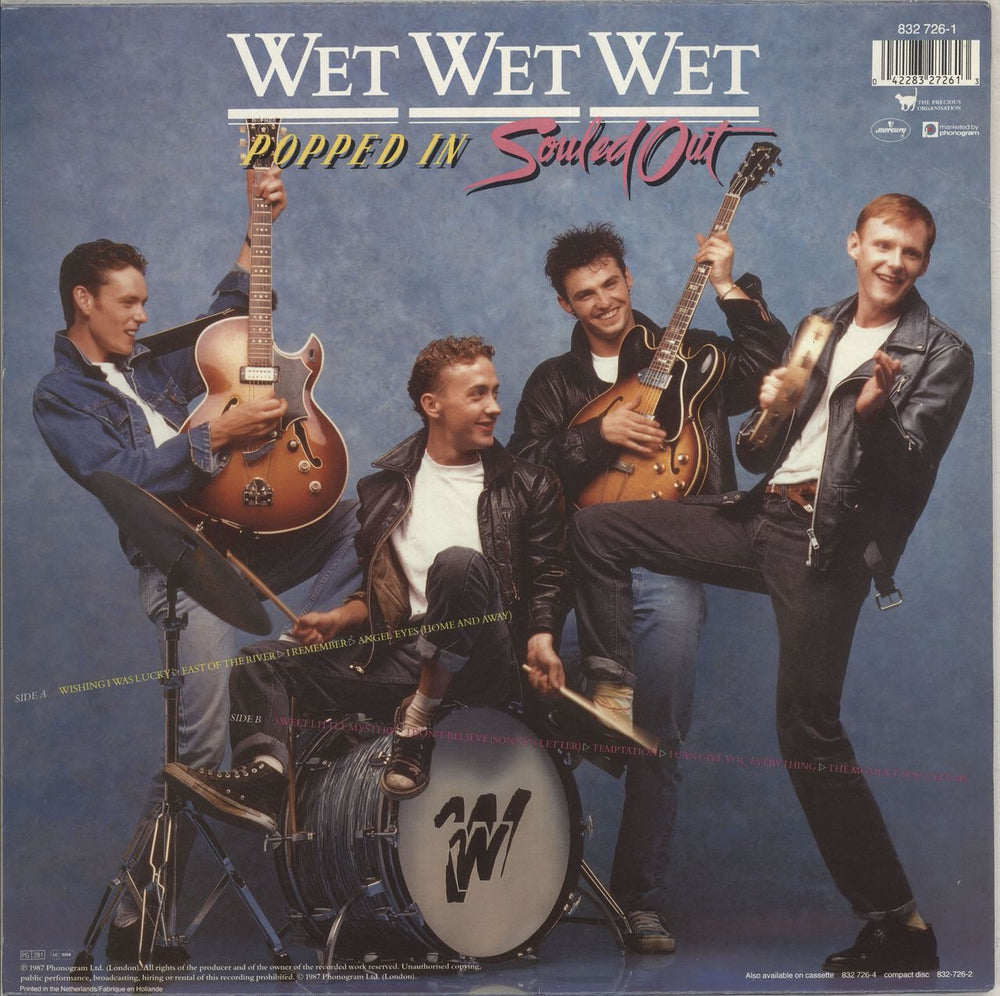 Wet Wet Wet Popped In Souled Out Dutch vinyl LP album (LP record) 042283272613