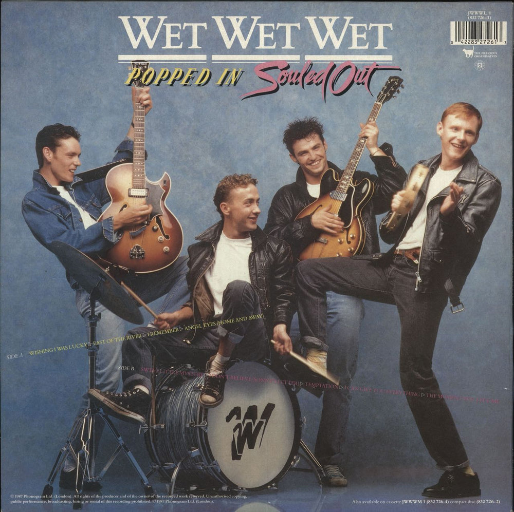 Wet Wet Wet Popped In Souled Out - Hype Stickered (b) UK vinyl LP album (LP record) 042283272613