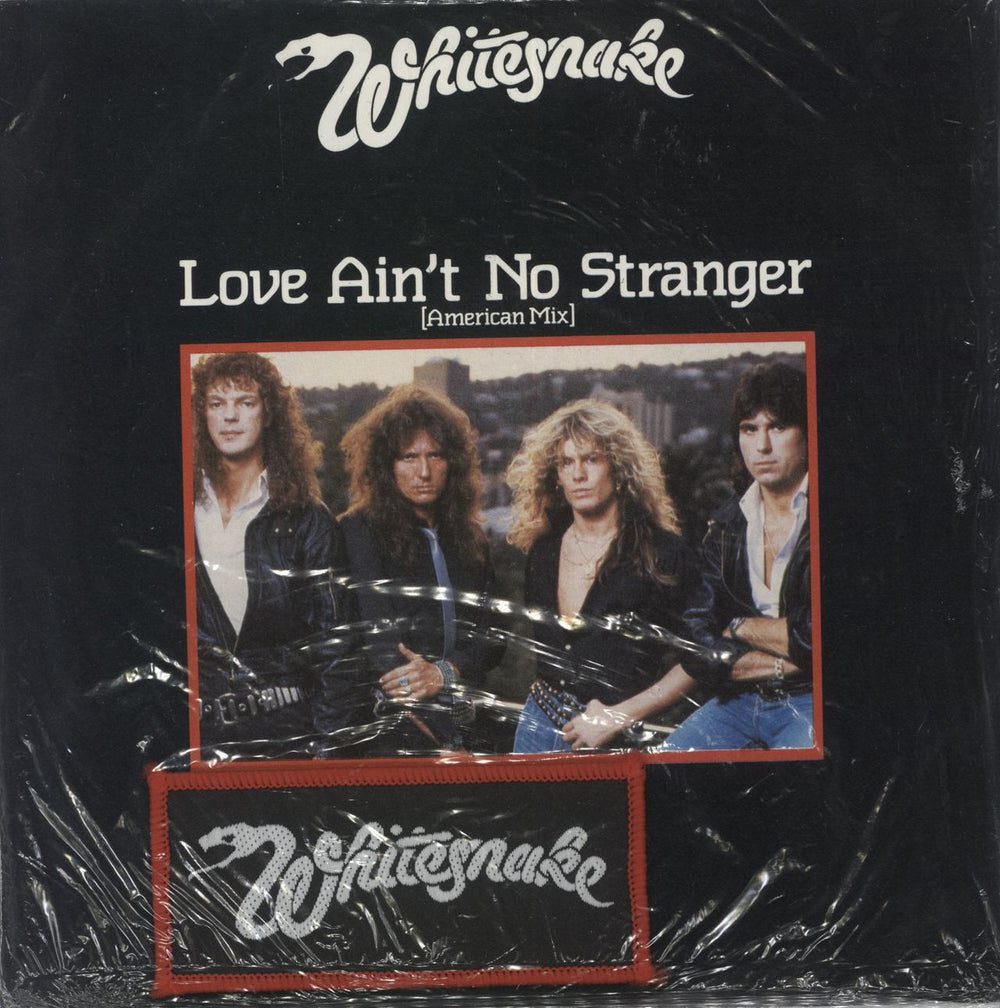 Whitesnake Love Ain't No Stranger + Patch - Sealed UK 7" vinyl single (7 inch record / 45) BP424