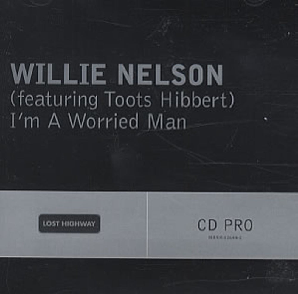 Willie Nelson I'm A Worried Man US Promo CD single (CD5 / 5") MRNR-02644-2