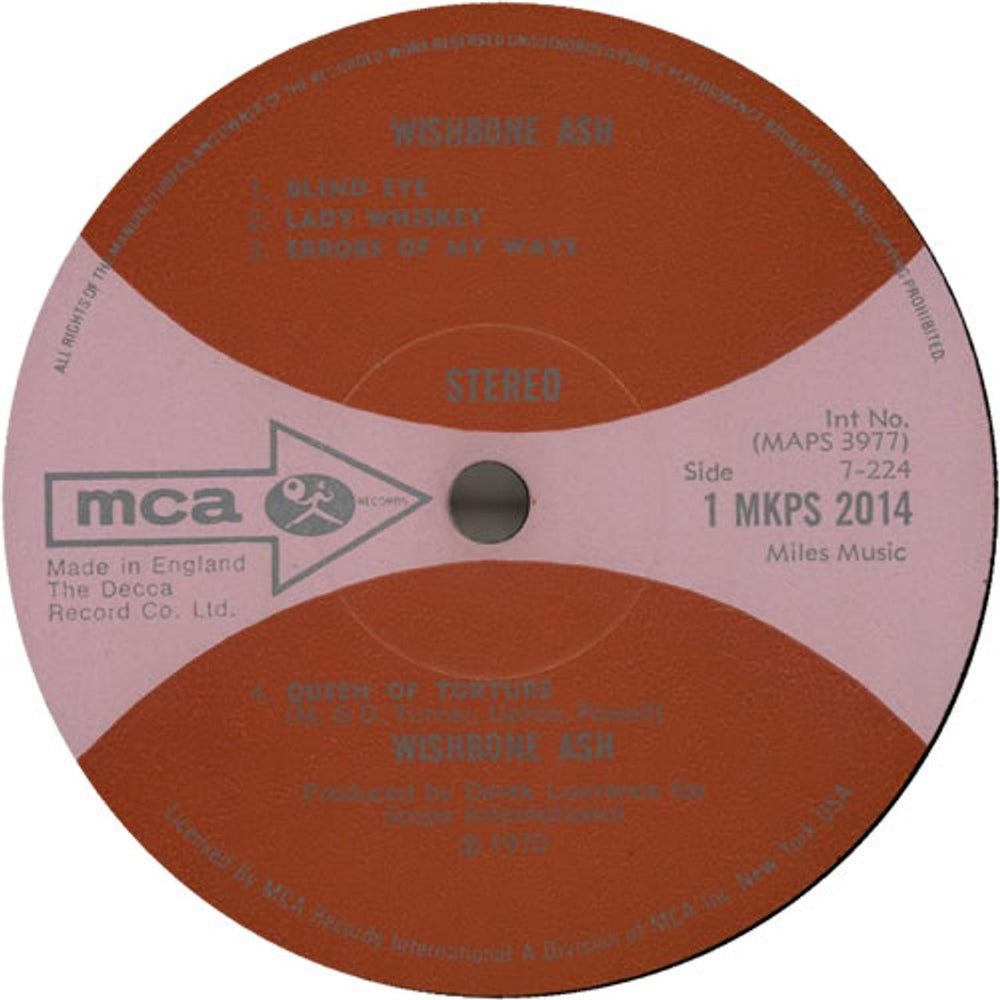 Wishbone Ash Wishbone Ash - 1st - EX UK vinyl LP album (LP record) WSHLPWI637749