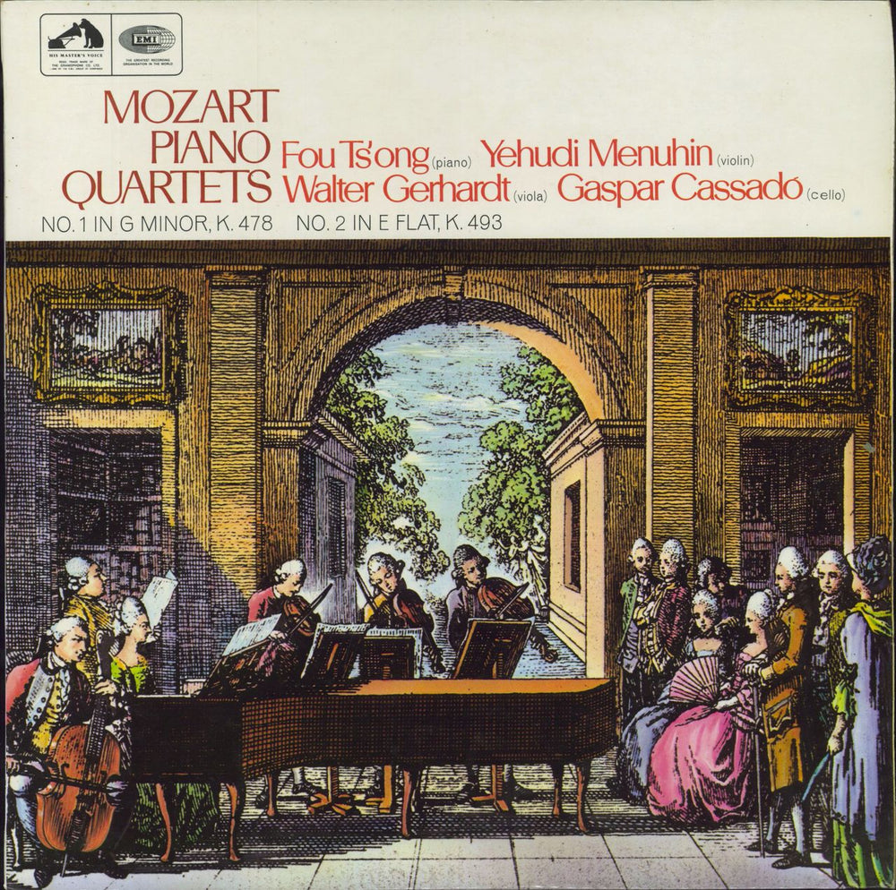 Wolfgang Amadeus Mozart Mozart Piano Quartets UK vinyl LP album (LP record) ASD2319