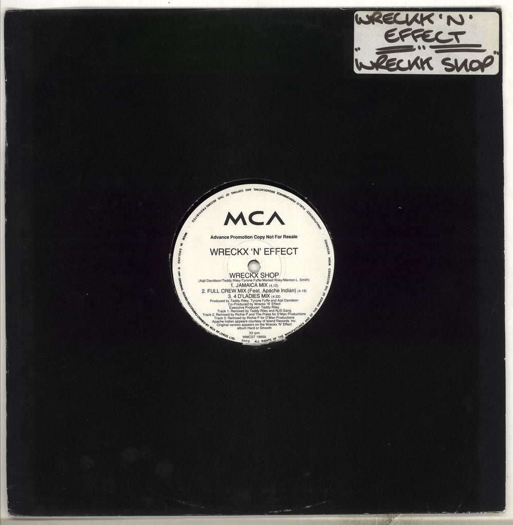 Wrecks 'N' Effect Wreckx Shop UK Promo 12" vinyl single (12 inch record / Maxi-single) WMCST1969