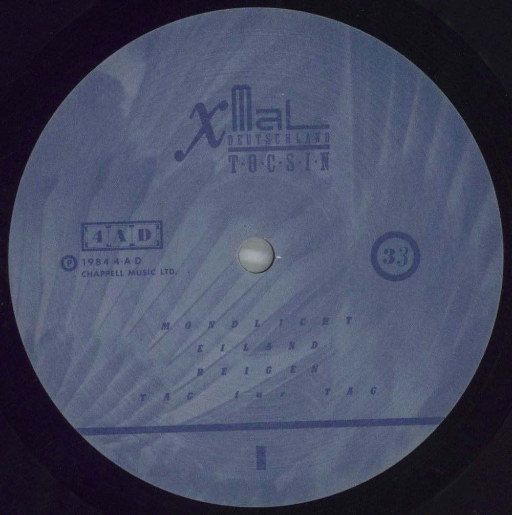 Xmal Deutschland Tocsin UK vinyl LP album (LP record) XMDLPTO173156