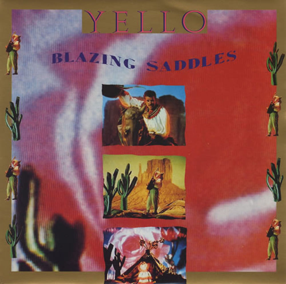 Yello Blazing Saddles UK 7" vinyl single (7 inch record / 45) YELLO4