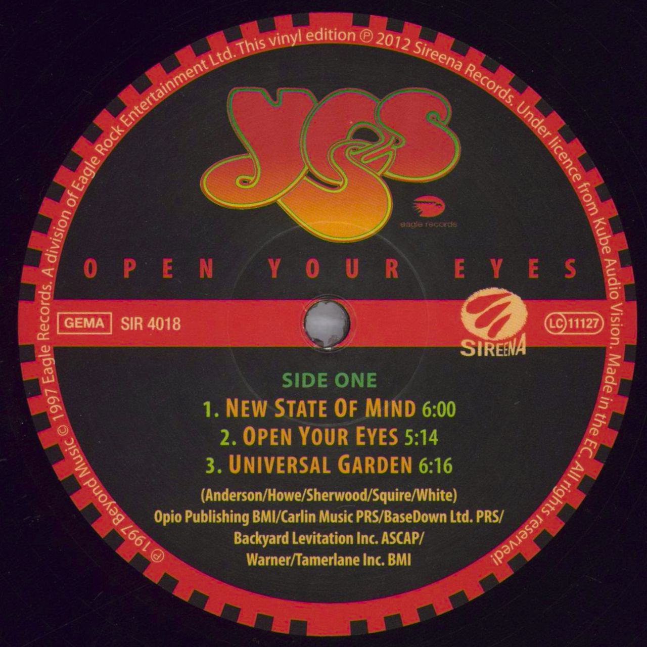 Yes Open Your Eyes - 180gm Vinyl - Shrink German 2-LP vinyl set —  RareVinyl.com