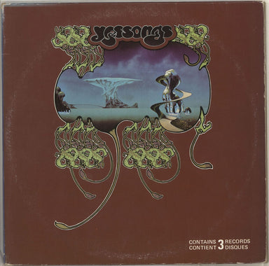 Yes Yessongs Canadian 3-LP vinyl set — RareVinyl.com