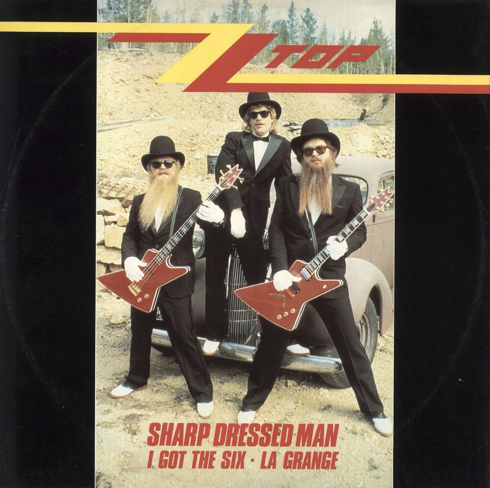 ZZ Top Sharp Dressed Man UK 12" vinyl single (12 inch record / Maxi-single) W9576T